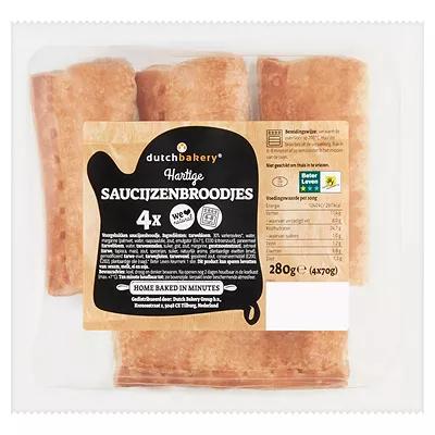 Dutch bakery saucijzen broodjes 4 x 70g