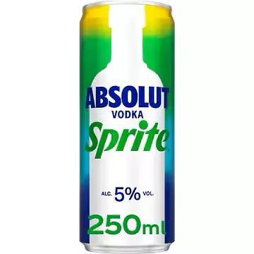Absolute Vodka & Sprite - 0.25 liter