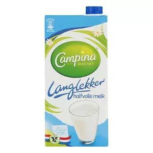 Campina houdbare melk half vol lang lekker 1L Pak