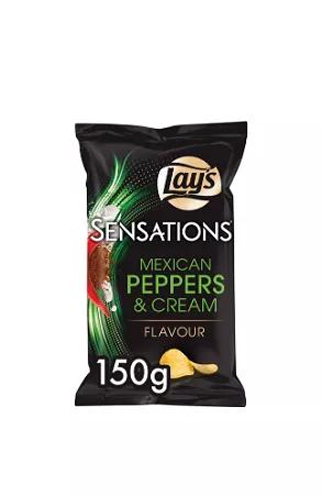 Lays sensation Mexican peppers & cream  150g