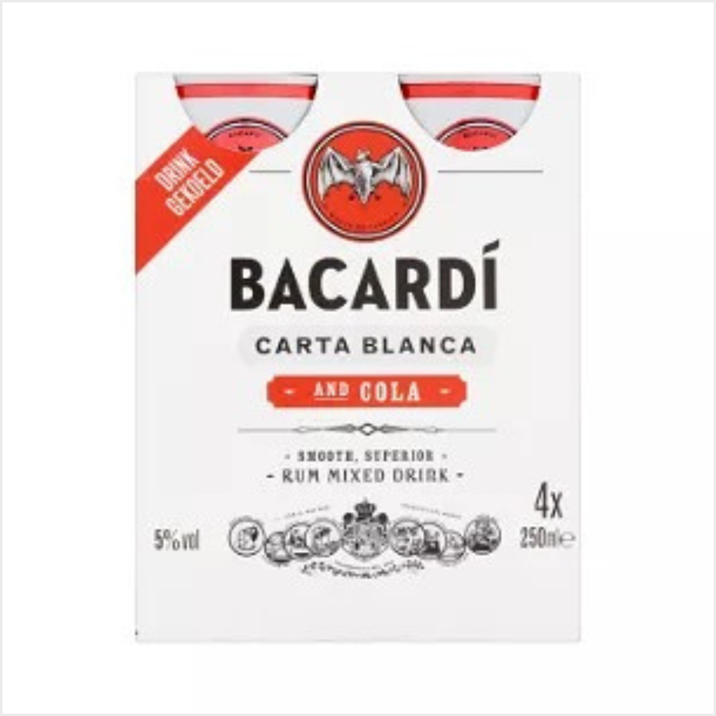 Bacardi Rum & Cola 4-Pack (4 * 0.25 liter)