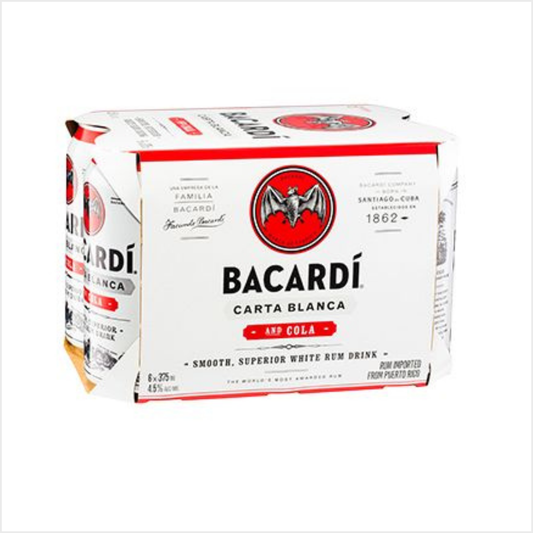 Bacardi Rum & Cola 6-Pack (6 * 0.25 liter)