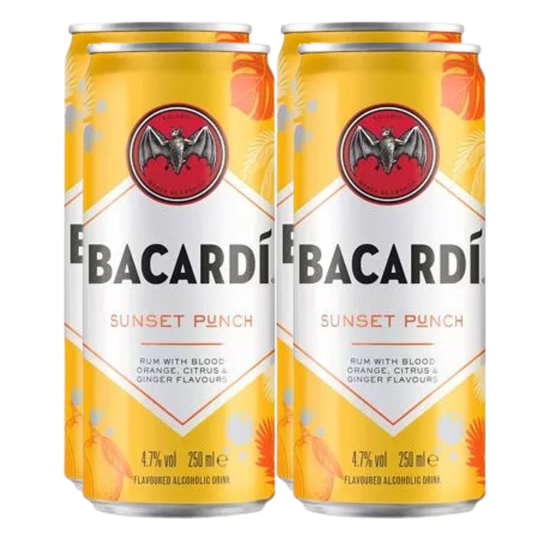 Bacardi Sunset Punch 4-pack (4 * 0.25 liter)