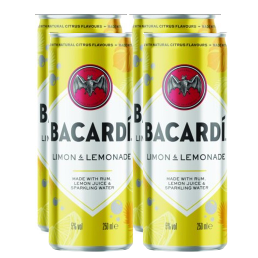Bacardi Limon & Lemonade 4-pack (4 * 0.25 liter)