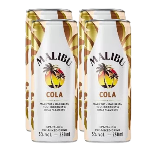 Malibu & Cola 4-pack (4 * 0.25 liter)