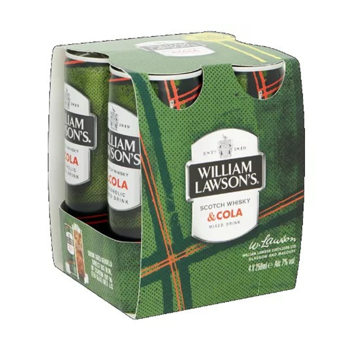 William Lawson's Scotch Whisky & Cola 4-pack (4 * 0.25 liter)