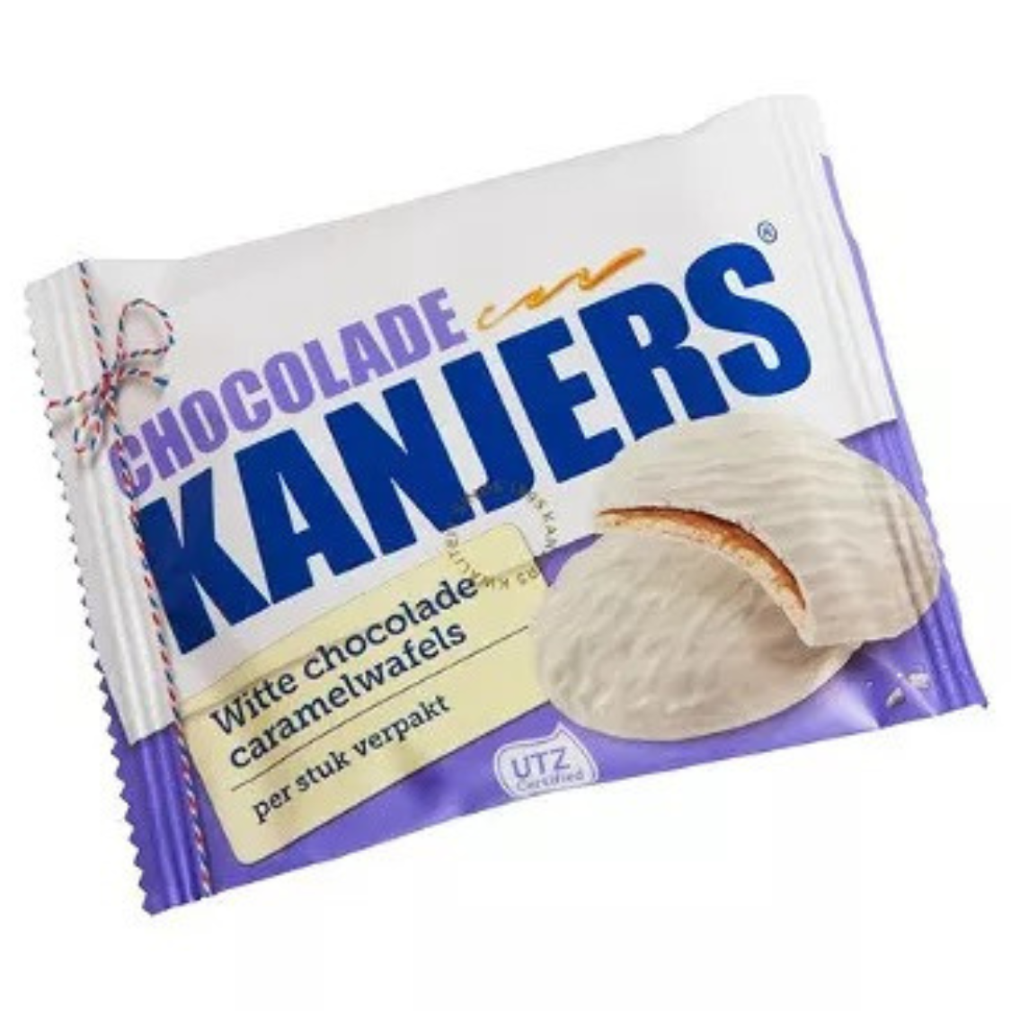 Kanjer Witte Chocolade Karamel Wafel 45g