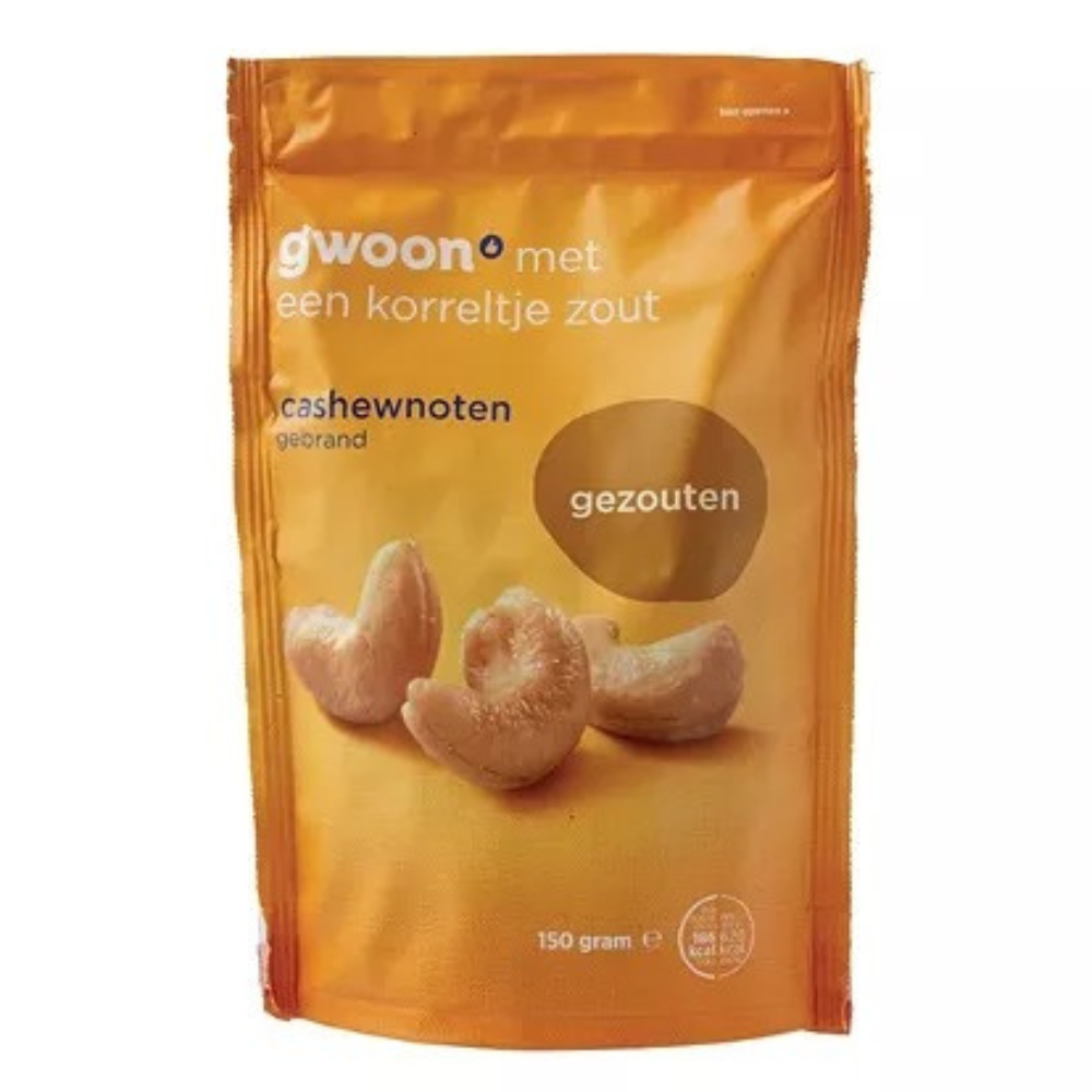 G'woon Cashewnoten Gezouten 200g
